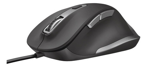Mouse Alambrico Trust Fyda Negro 6 Botones