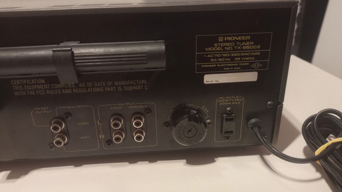 Sintonizador Pioneer Tx-9500ii Excelente No Envio (Usado)