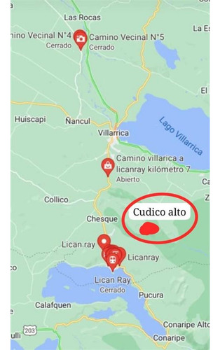 Parcela En Venta En Villarrica. Cudico Alto 15 Min Licanray