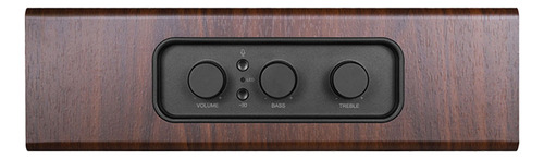 Bocina Bluetooth Rombica Mesa Multifuncional Altavoz Marrón Oscuro