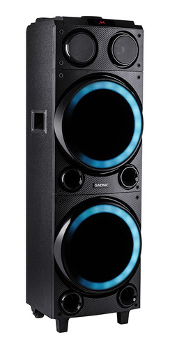 Imagen 6 de 8 de Parlante Bluetooth Gadnic Torre Xbs31 10 Karaoke 8000w Mp3 Usb Microfono Luces Led Xtreme Power Bass