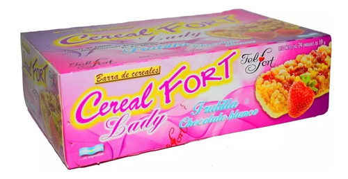 Barritas Cereal Fort Lady Chocolate Blanco Frutilla X 24un