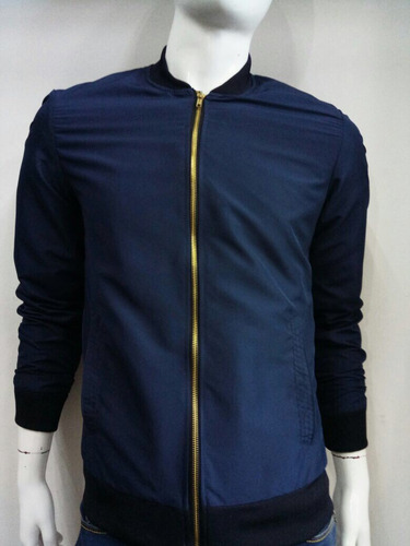 bomber azul marino hombre