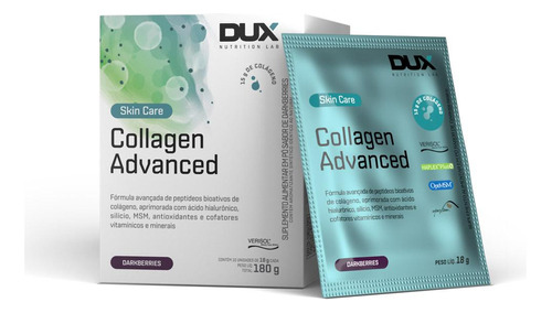 Dux Nutrition - Collagen Advanced 18g - 10 Sachês Sabor Darkberries