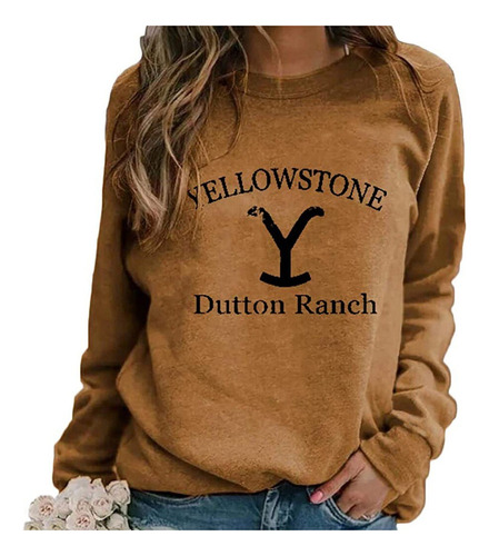 Estampado Del Parque Nacional De Yellowstone Con Cuello Redo