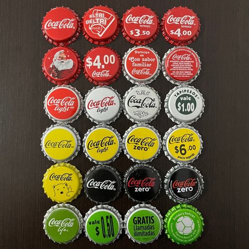 Set 24 Corcholatas Coca Cola México Varias Promociones