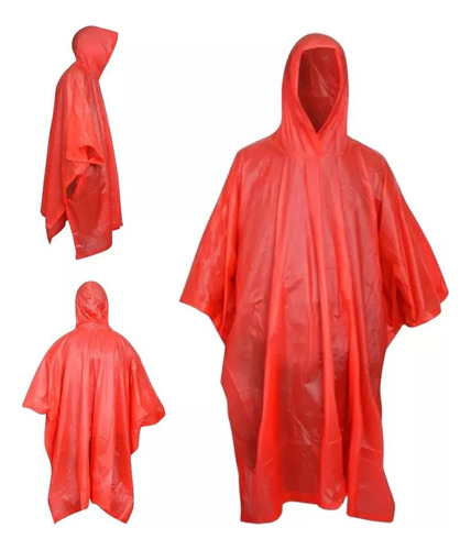 Impermeable Poncho Lluvia Capucha Para Niños Niñas