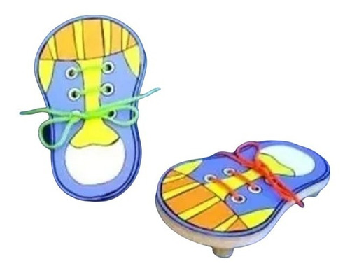 Zapato P/aprender A Atar Cordones Motricidad Fina Montessori