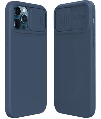 Case Nillkin Silicone Para iPhone 12 Pro Max 6.7 Navy