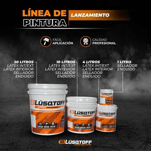 Imagen 7 de 9 de Latex Interior Exterior X 10 L Lusqtoff Llext10-8