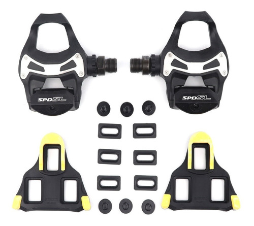 Pedal Shimano Pd R550 Preto C/ Tacos Bike Speed +/- 165g Cd