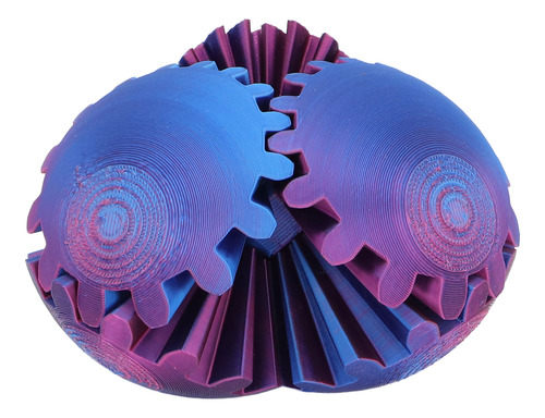La Bola Gear Sphere De Color Azul Impresa En 3d Alivia El Es
