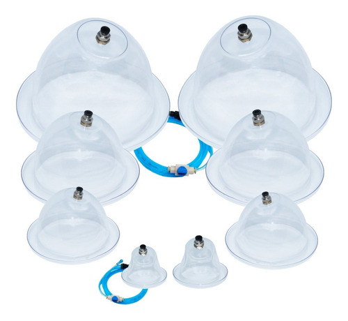 Imagen 4 de 4 de Vacumterapia 8 Copas Para Gluteos Busto Abdomen Vitaltronic