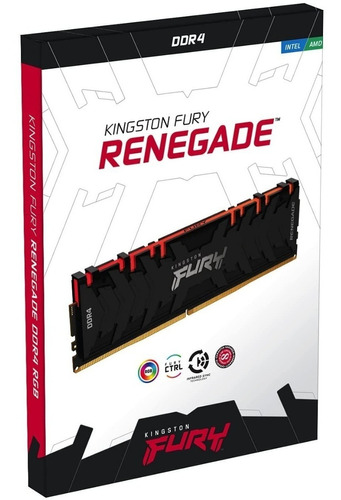 Memoria 16gb 3000 Rgb Kingston Fury Renegade Ddr4 Desktop