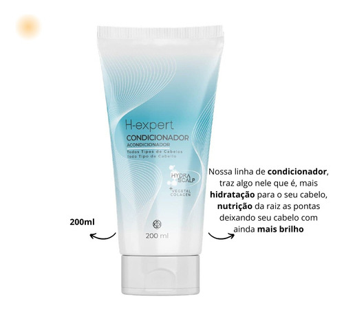 Shampoo 250ml + Condicionador Para Todos Os Tipos De Cabelo