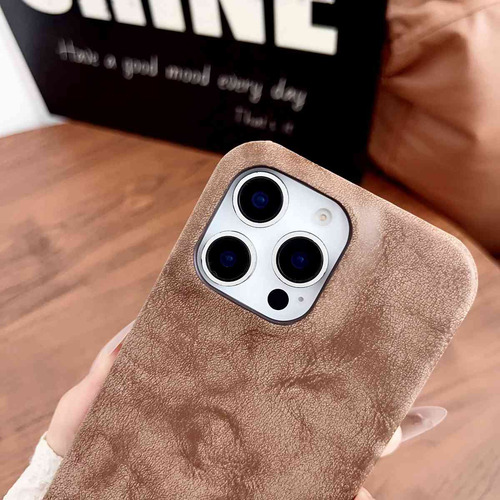 Funda Protectora De Piel Sintética Para iPhone 11, 12, 13, 14, 15, 16 Pro, Max, 15plus, 16plus