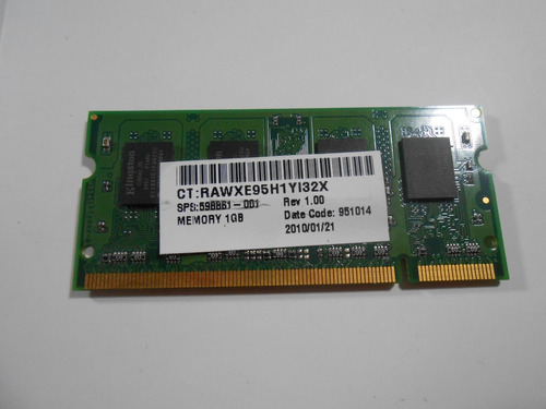 Memoria Ram Para Notebook Netbook Ddr2 1 Gb Kingston