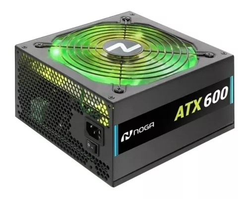 Fuente Alimentacion Pc Atx 600w Luces Led Noga Atx-600 Rgb