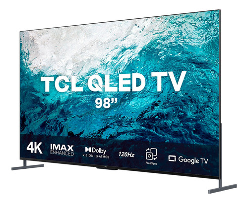 Smart Tv Qled 98 Google Tv Uhd 4k Tcl 98c735 Comando De Voz