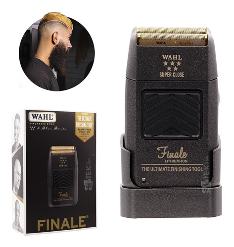 Afeitadora Wahl Shaver Finale 5 Star Inalambrica Recargable Profesional Original Negra 