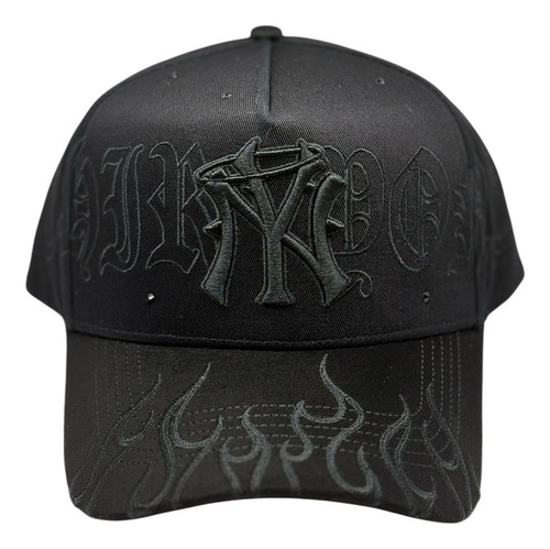 Gorra Thirty One Hats New York Flames Original 2025 Black Negro Ajustable