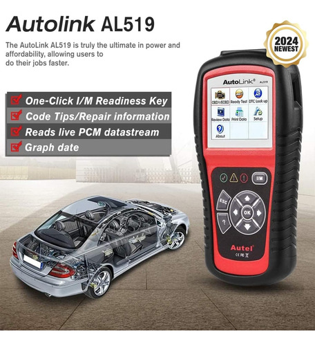 Escáner Autolink Al519 Obd2 Modo Mejorado 6 Lector De ...