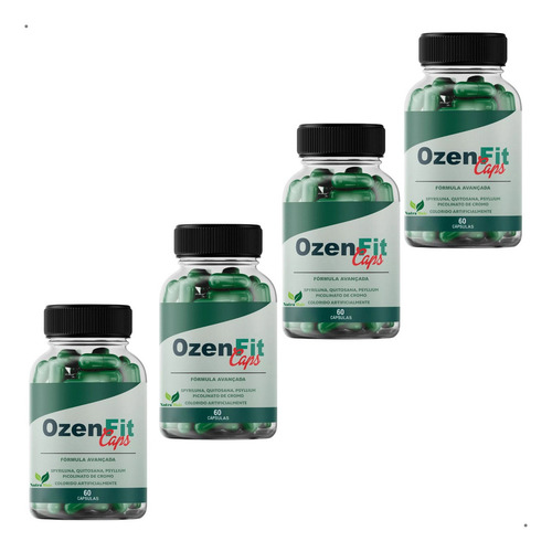 3 Ozenfit Suplemento Natural Ozen Fit Caps Imediato Sabor