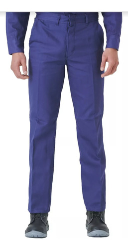 Pantalon De Trabajo Clasico Tipo Grafa 70 Azul