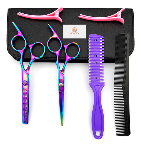 Hair Cutting Scissors Kit Professional Stainless Steel Haird