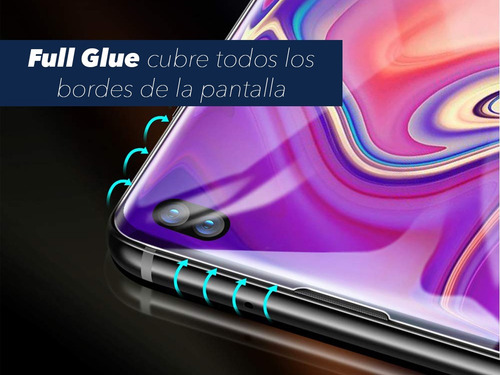 Imagen 9 de 10 de Funda Silicona + Vidrio Temp 5d Samsung S10e - S10 - S10plus