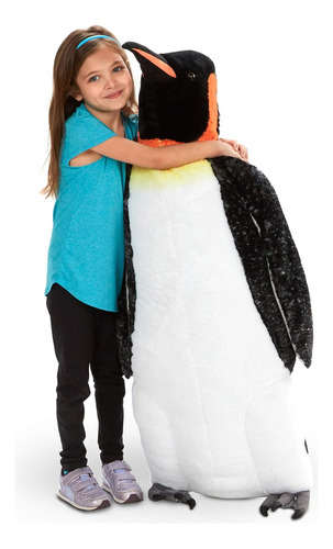 Melissa Doug Giant Vigible Emperador Pingüino De Lujo De Pie