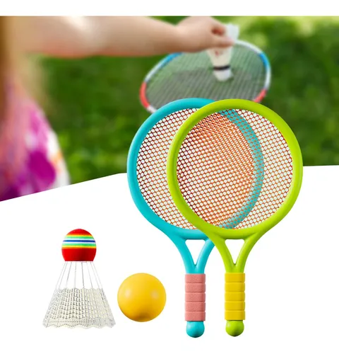 Conjunto De Deporte Infantil, Raqueta Ligera Con Verde Azul