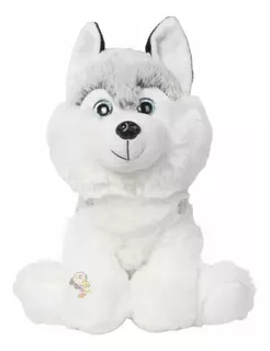 Perro Siberiano De Peluche Husky Un Encanto Ojos Brillantes