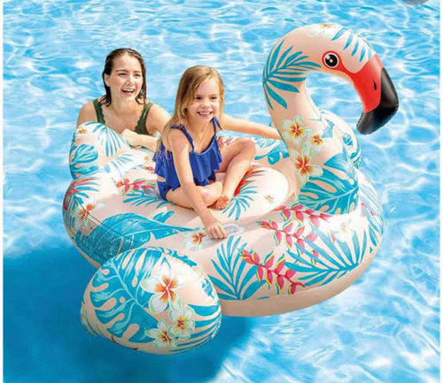 Flotador Para Alberca Flamingo Tropical 57459 Intex 142x137