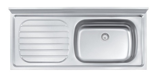 Mesada Cocina Acero Inox Pileta Derecha Tramontina + Válvula