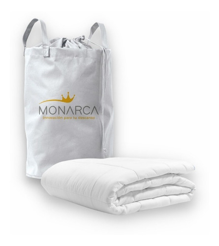 Edredon Monarca Queen Size Ligero Color Blanco