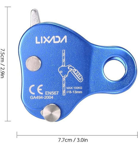 Lixada Escalada Ascender Ultraligero Protección De Arresto D