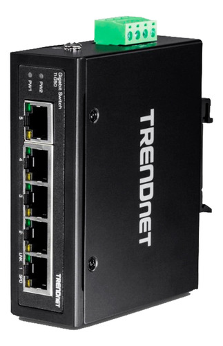 Switch Industrial Trendnet Ti-g50 5 Puertos Gigabit Con Riel