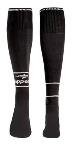 Medias De Futbol Topper Talle Adultos  Negro Y Azul