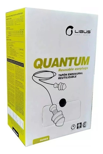 Protector Auditivo Endoaural Quantum Libus Con Cordel