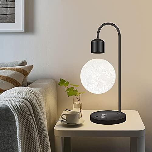 Floatidea Lámpara De Luna Levitante Magnética Mesa Negra De