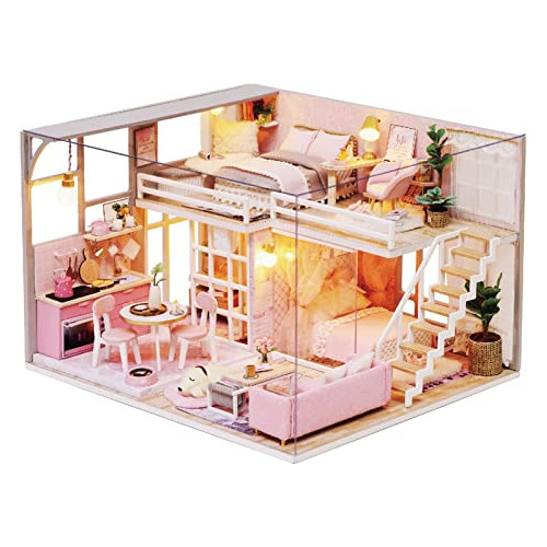 Miniatura Spilay Dollhouse Con Mobiliario,diy Dollhouse Kit
