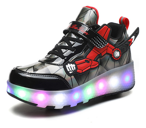 Patines Deportivos Al Aire Libre Para Niños Con Luz Led.