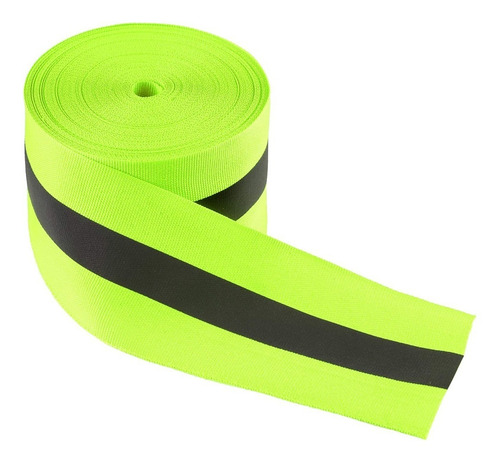 Imagen 7 de 10 de Cinta Reflectiva Textil Fluo Para Costura Vestimenta 10 Mts