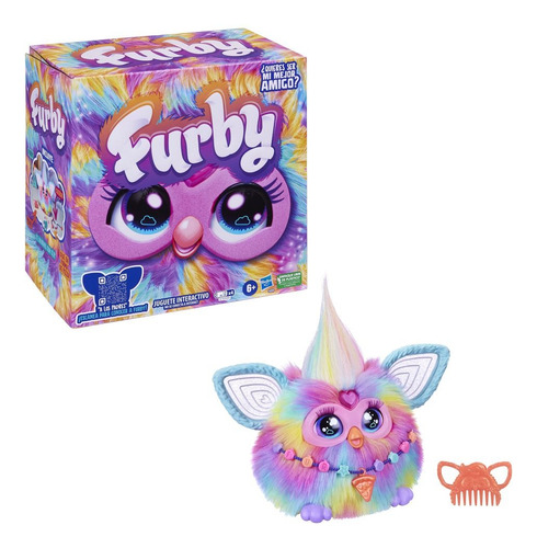 Furby Peluche Interactivo Tie Dye Con Luces Y Movimiento