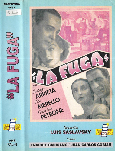 La Fuga Vhs Tita Merello Santiago Arrieta Francisco Petrone