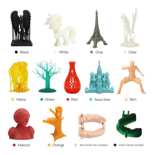 Imagem 4 de 4 de Resina Anycubic Impressão 3d Sla Dlp Sla-mono Branca 1 Litro