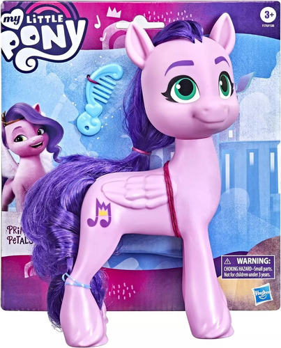 Muñeca Princess Petals Pony Con Peine My Little Pony