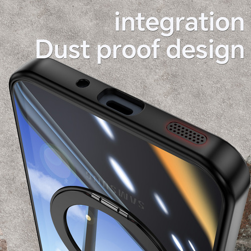 Funda Para Teléfono Samsung A56 A36 A26 A16 A06 5g 4g, Aleación De Aluminio, Protector De Lente Lte, Fuerte Anillo Giratorio Magnético Anticaída