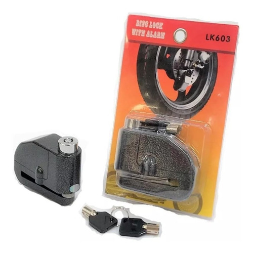 Candado Moto Alarma Freno De Disco Original Premium 2 Llaves